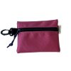pink zippered pouch made in the usa