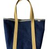 Denim Tote w/Cotton Handles